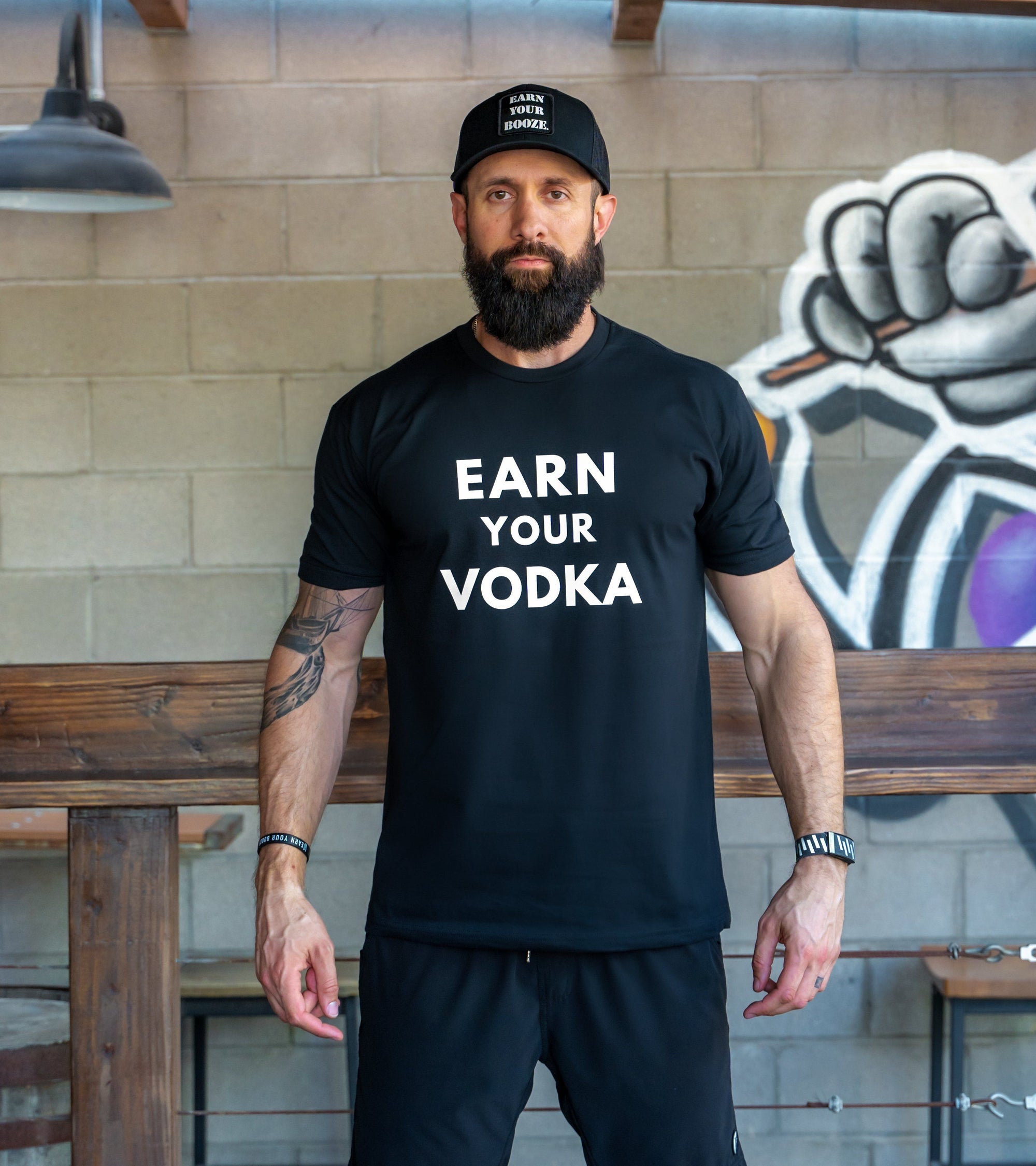 EARN YOUR VODKA - MEN'S TEEEarn Your Booze