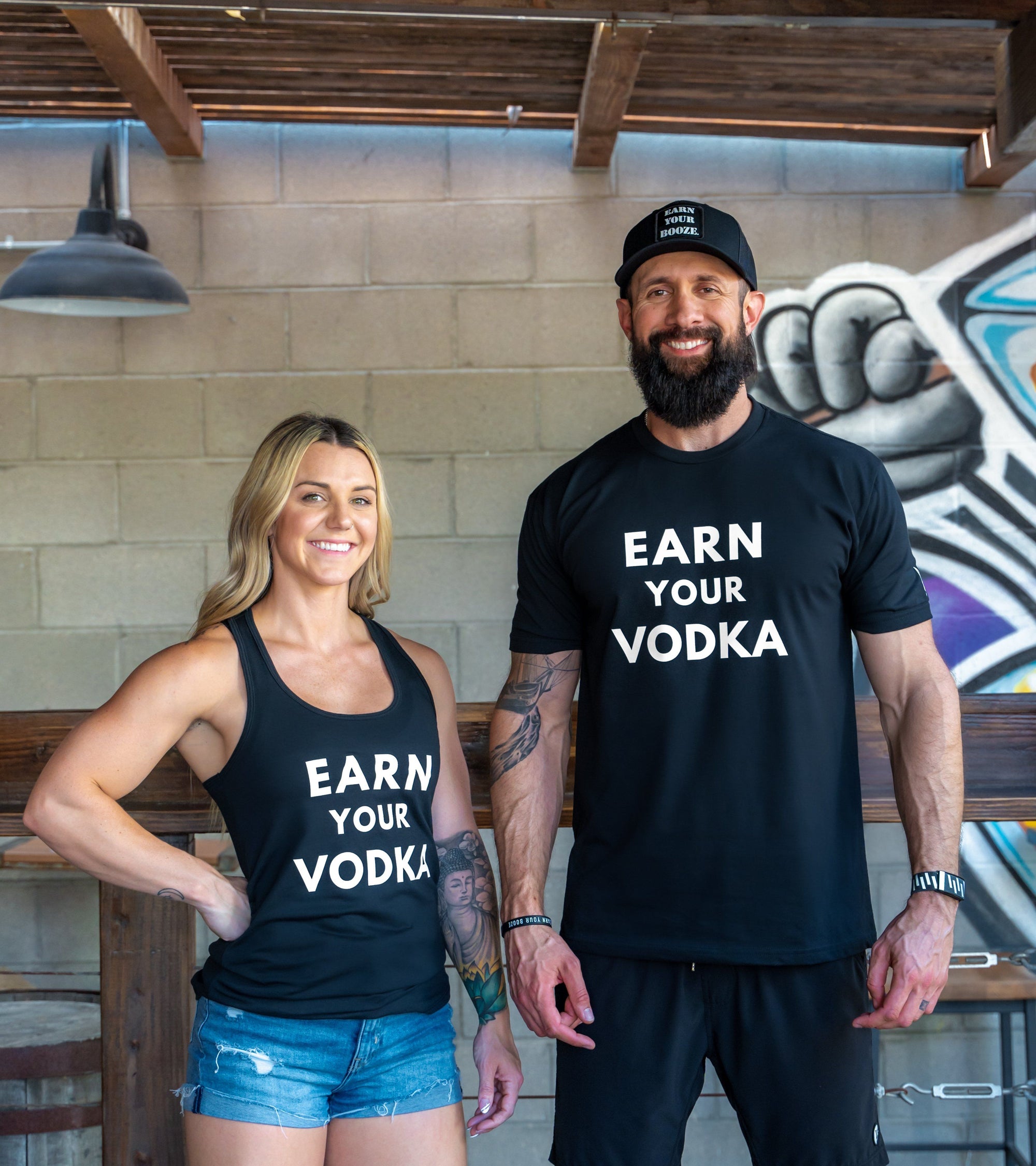 EARN YOUR VODKA - MEN'S TEEEarn Your Booze