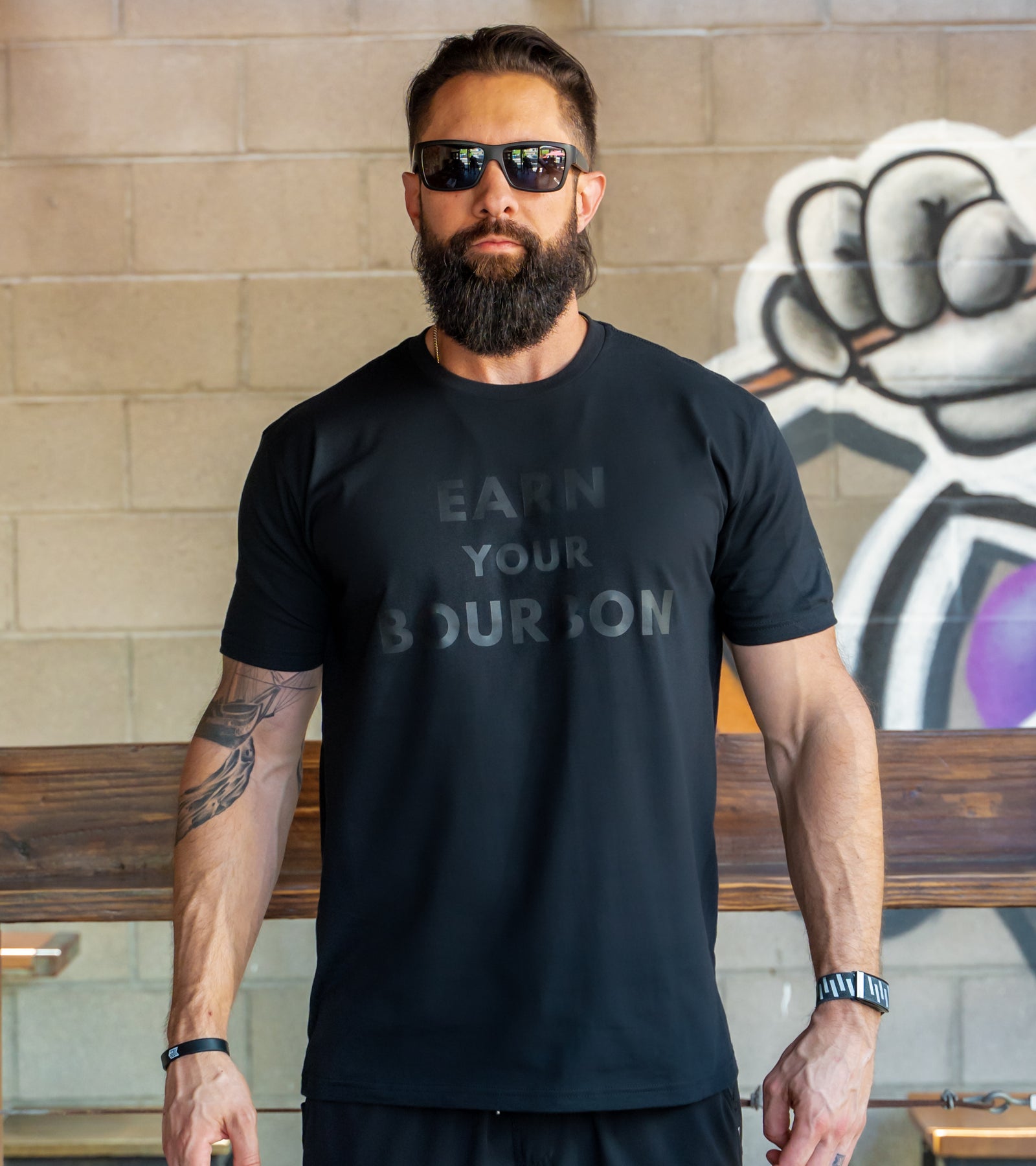 Earn Your Bourbon Tee - Blackout EditionEarn Your Booze