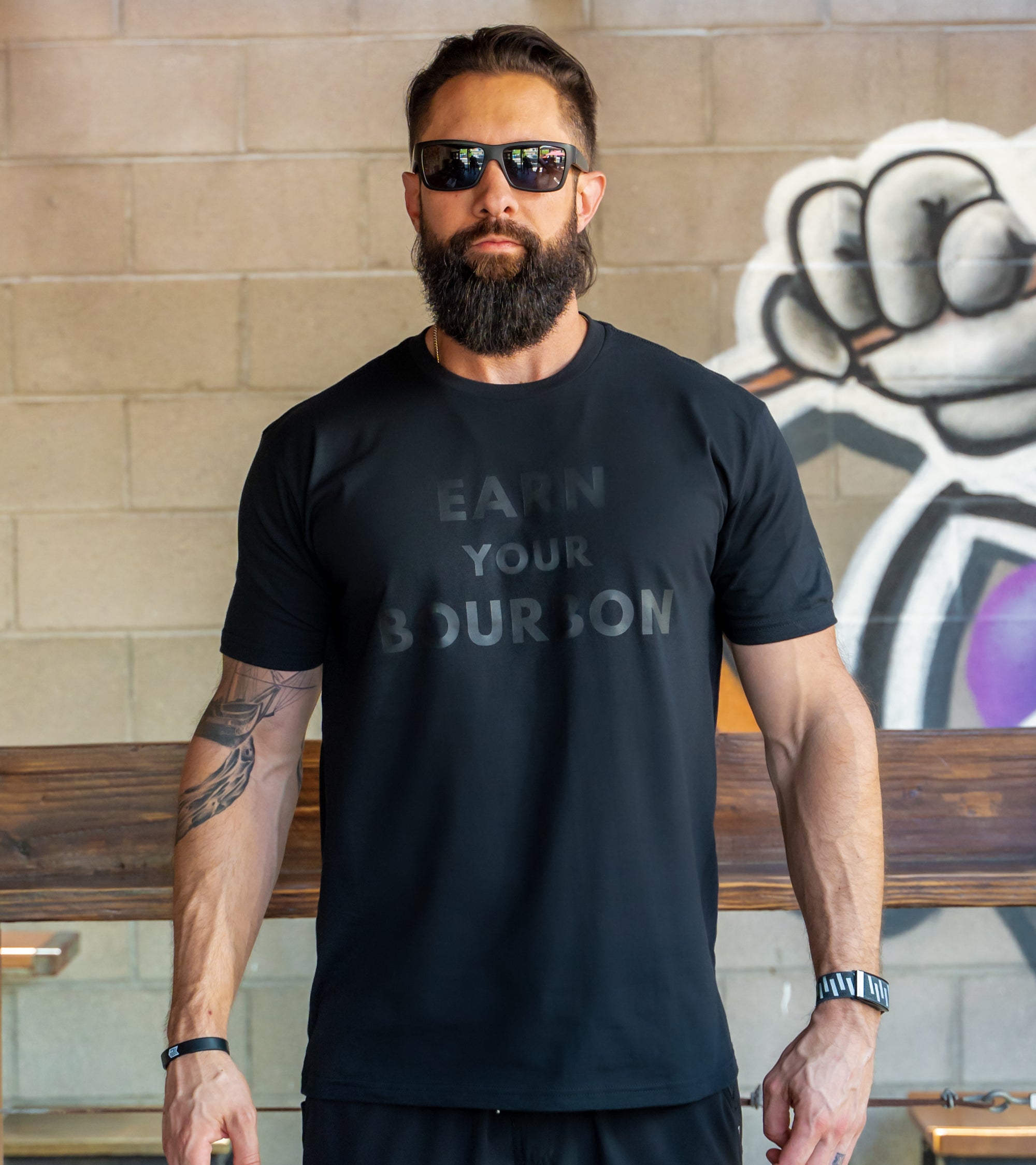 Earn Your Bourbon Tee - Blackout EditionEarn Your Booze