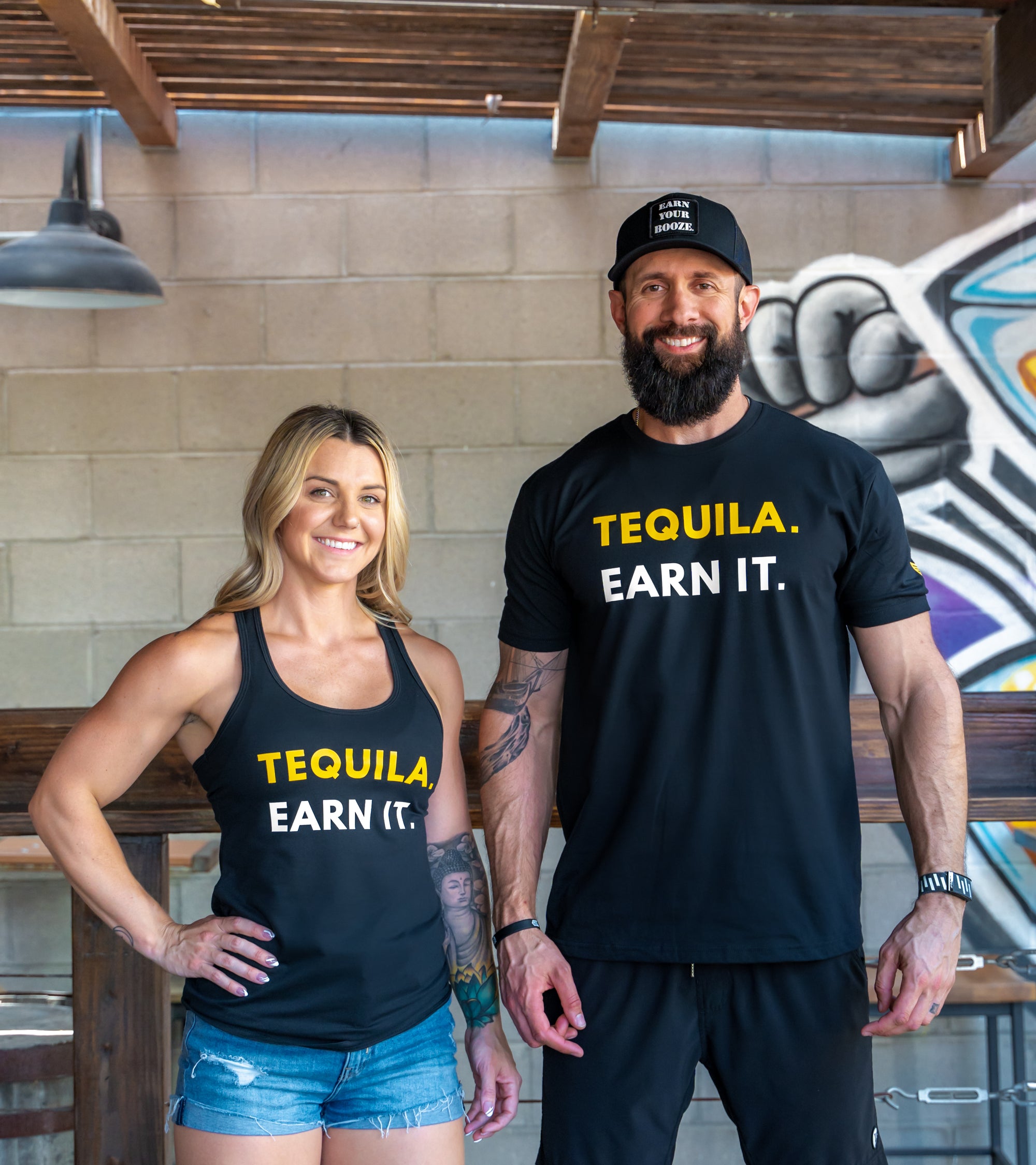 Tequila Earn It Men's T-shirtEarn Your Booze