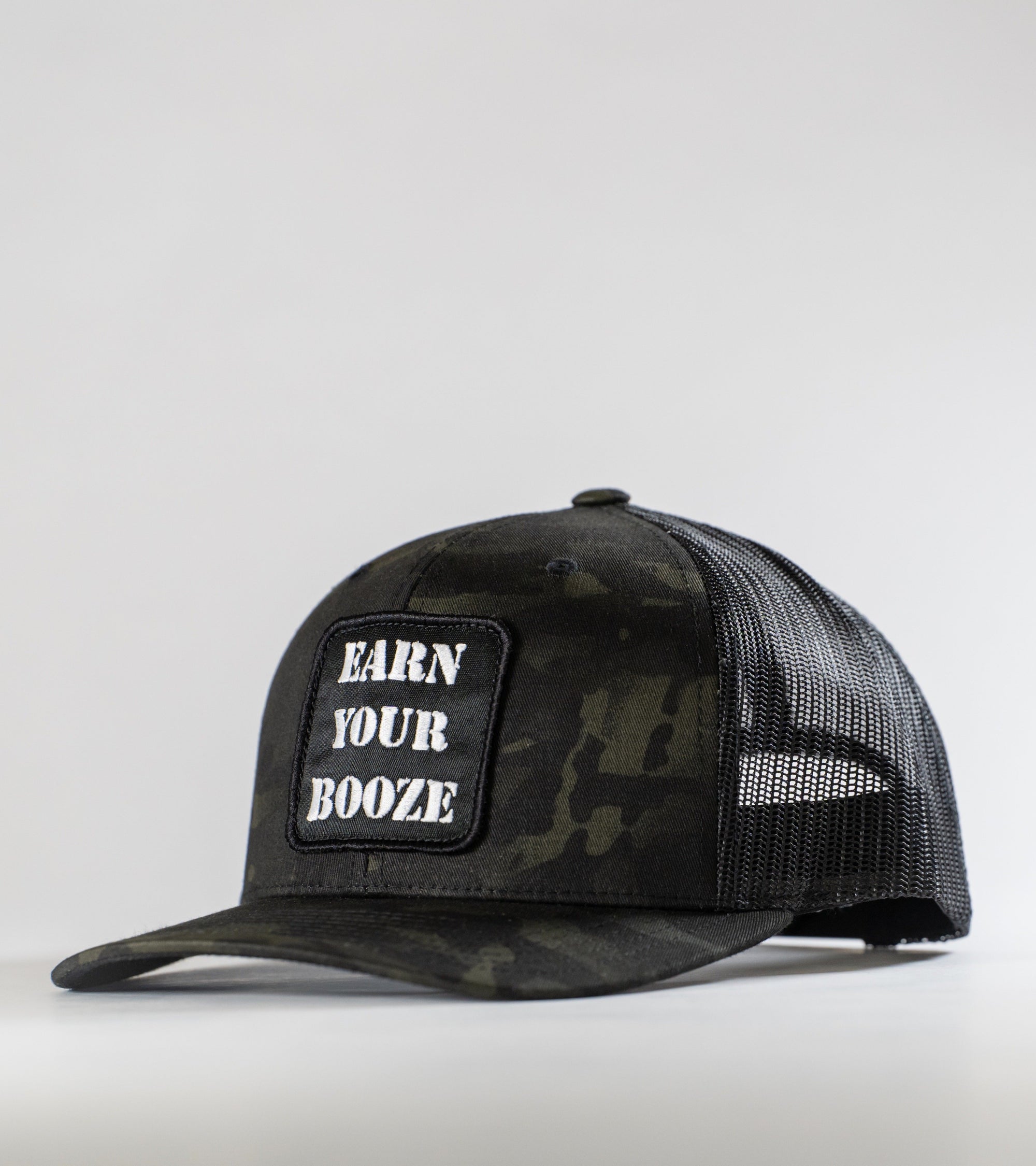 Earn Your Booze Multicam Snapback (BLACK)Earn Your Booze