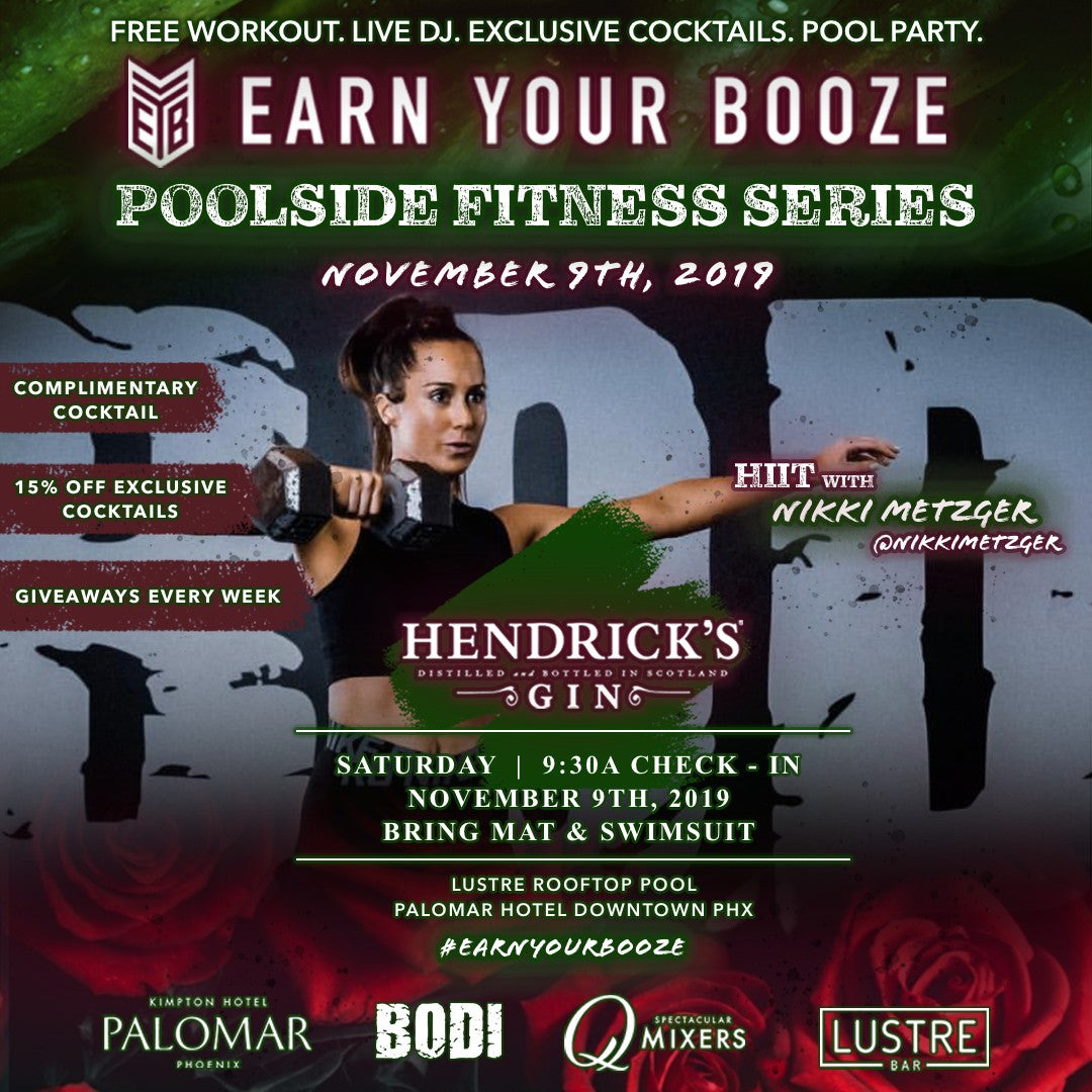 NOV 9th | Nikki Metzger &amp; Hendrick's Gin | EARN YOUR GINEarn Your Booze